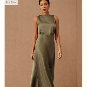 BHLDN Beckett Satin Dresss (Size 0)